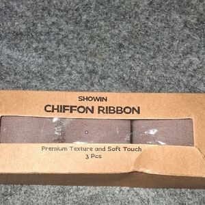 Showin Chiffon Ribbon - Nude Pink Chiffon Ribbon
